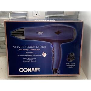 Conair Velvet Touch Dryer 1875 Watts BRAND NEW! Damaged Box!